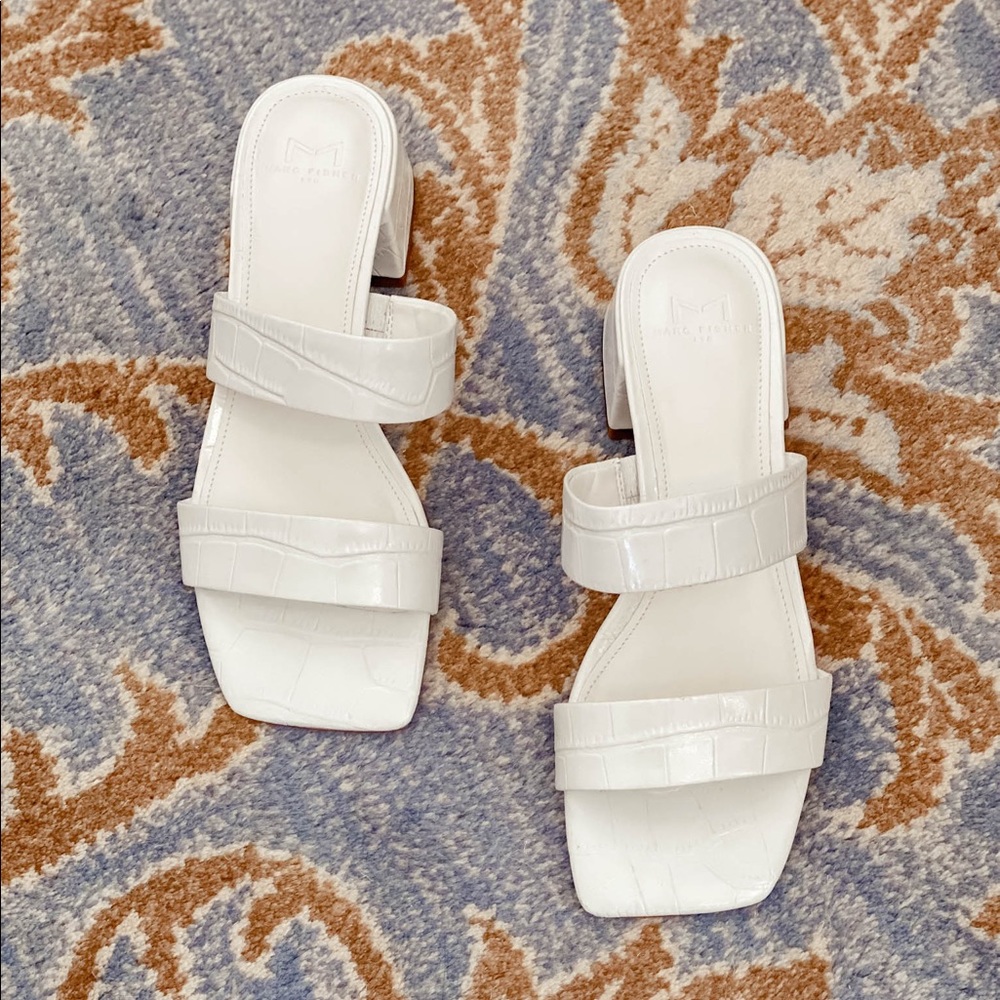 Marc Fisher LTD white sandals in size 7